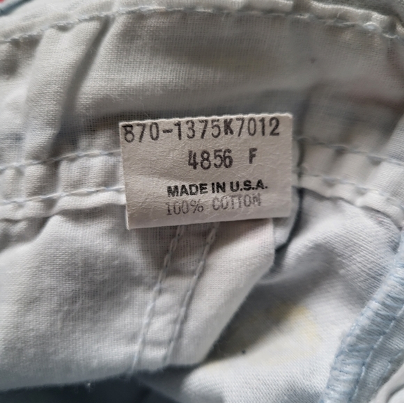 Vintage OshKosh B'gosh USA made rare thumb print 18 months Overalls - Picture 3 of 6